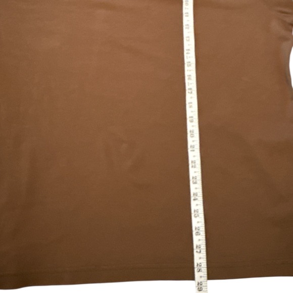 Patrick James Mens Mock Neck Long Sleeve Shirt Brown Pima Cotton XL - Picture 4 of 5